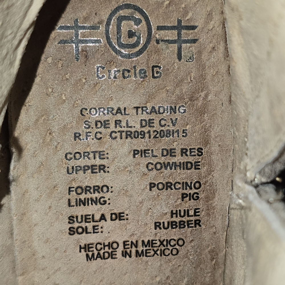 Gorgeous Womens Circle‎ G Distressed Leather fringe Boots 6.5 - Picture 9 of 9